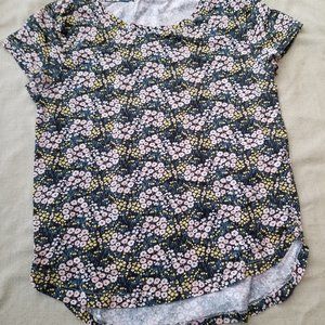 H&M Floral Print Tee Size XS